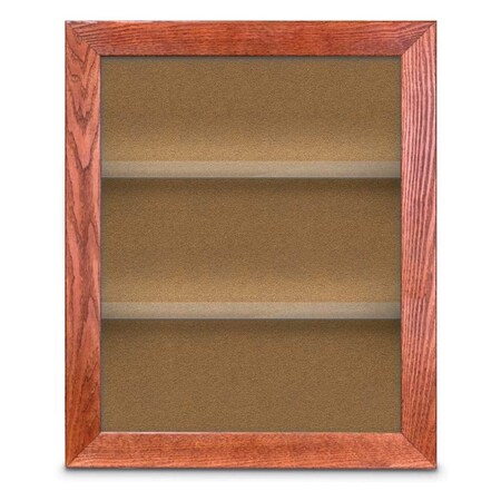 United Visual Products Outdoor Enclosed Combo Board, 42"x32", Gold Frame/Black Porc & Forbo UVCB4232ODG-BLKPORC-FORBO